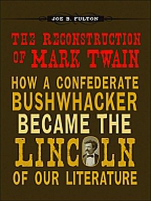 cover image of The Reconstruction of Mark Twain